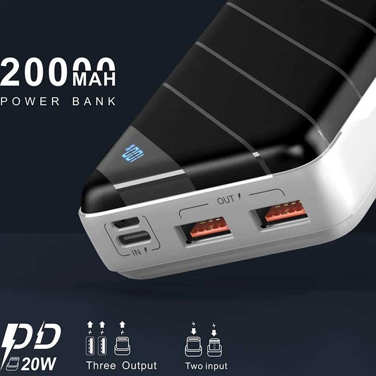 پاوربانک کانفلون مدل Q13 ظرفیت 20000 میلی آمپر
